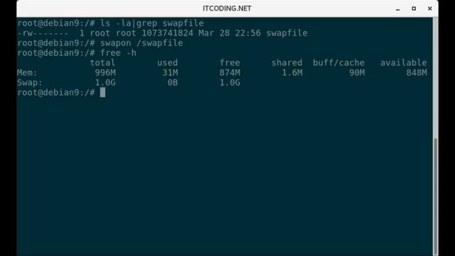 Add swap file on Debian 9 смотреть онлайн