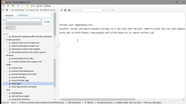 How to strip HTML from text (Clever Notepad Tutorial) смотреть онлайн