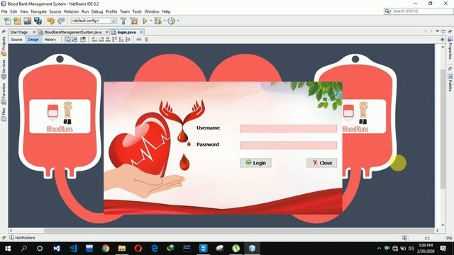 1. Blood Bank Management System in java - Login Page (JFrame, Mysql Database, Netbeans IDE) смотреть онлайн