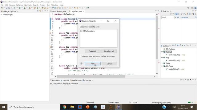 Java Final Modifier | Final class | Final method | Final variable | Polymorphism | Java tutorial 41 смотреть онлайн