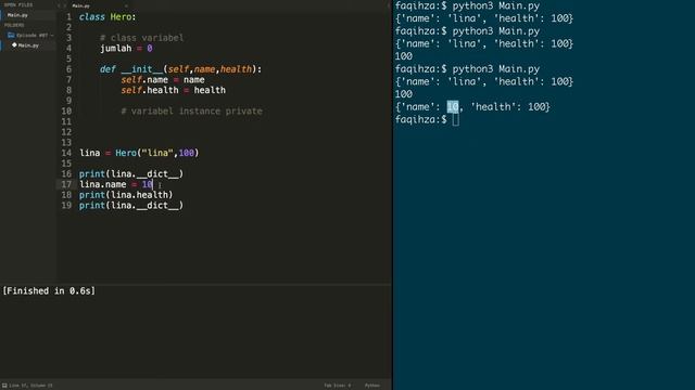 Belajar Python OOP #07 - Private Variable смотреть онлайн