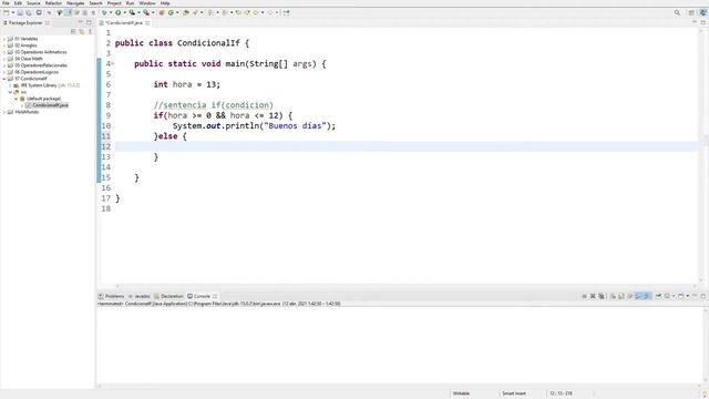 Condicionales: Sentencias if, else, else if en Java смотреть онлайн
