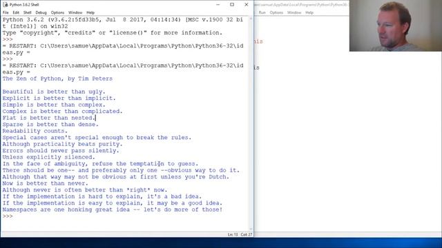 Python Basics Zen of Python смотреть онлайн