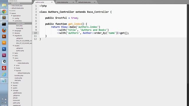 Laravel Tutorial Part 5 - CRUD - Retrieving Data with Eloquent смотреть онлайн