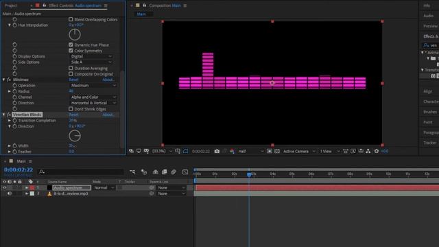 After effects tutorial: Audio spectrum react in shape layer | After effects смотреть онлайн