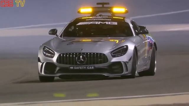 F1 Safety Car Drifting AMG GTR Glowing Brake Discs   Bernd Mayländer #formulaone #driftingcars #f1