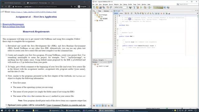 1.2 Netbeans IDE Setup and your first Java app смотреть онлайн