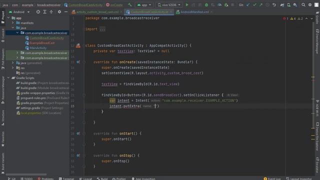 BROADCAST RECEIVER ANDROID KOTLIN FULL IN ONE VIDEO | ANDROID STUDIO TUTORIAL | START & RECEIVE смотреть онлайн