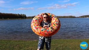 НАДУВНОЙ ПОНЧИК ДЛЯ БАССЕЙНА! Надувной круг от INTEX!