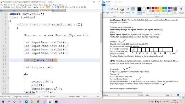 Java Coding Problems | InfyTQ Final Round Coding Problems | Number Based Problem | Problem-4 смотреть онлайн