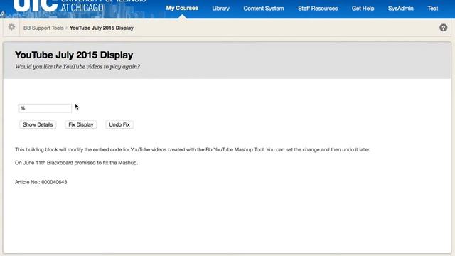 Fix: YouTube API Changes and Blackboard Mashup Display смотреть онлайн