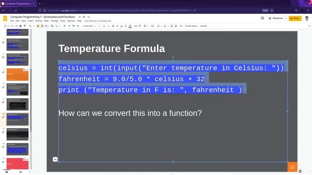 Computer Programming 7 - Dictionaries, functions and modules in python 3 смотреть онлайн
