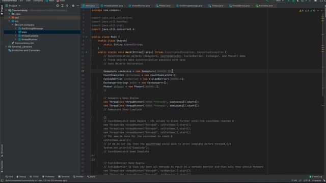 Use of Semaphore synchronization in Java for multi threading смотреть онлайн