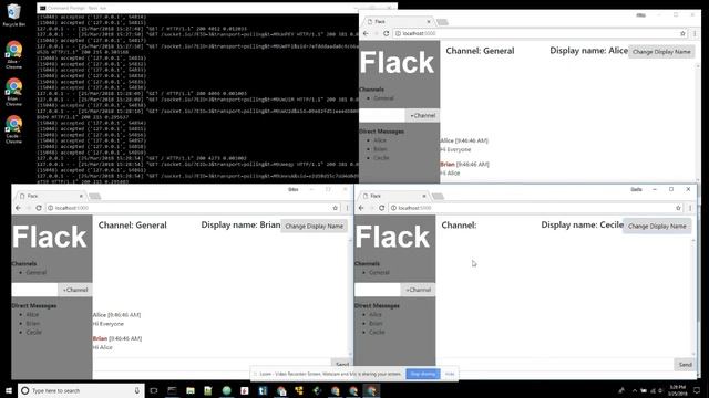 Flask based Chatting Web App смотреть онлайн