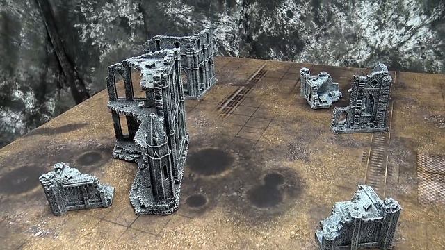 Game Mat EU Pre Painted Gothic Ruins Set Review смотреть онлайн
