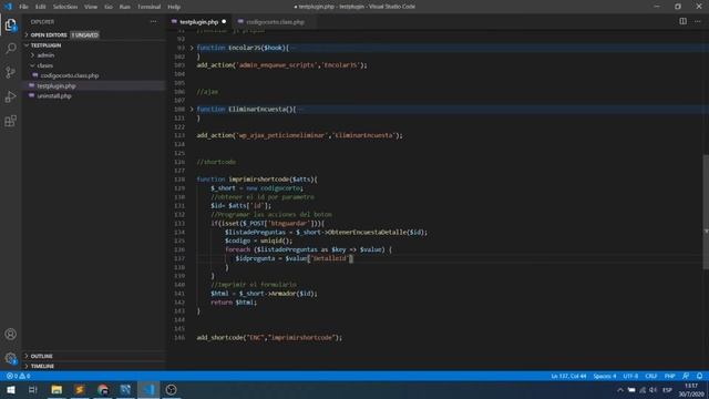 Crear plugins wordpress con PHP - Guardando las encuestas en el FrontEnd смотреть онлайн