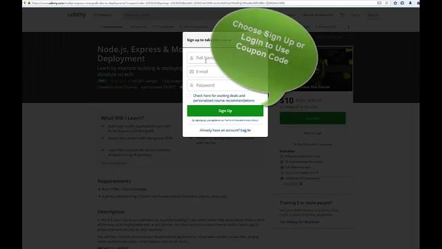 90% Off Node.js, Express & MongoDB Dev to Deployment Coupon смотреть онлайн