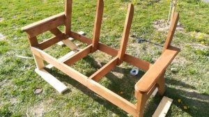 Скамейка со столиком для двоих за один день