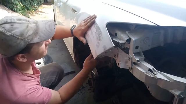 Ford Mondeo bumper repair and wing straightening , ремонт бамперов и рихтовка крыла смотреть онлайн