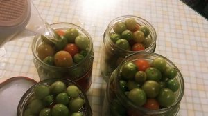 Зелёные помидоры черри на зиму без стерилизации