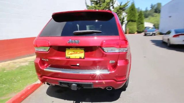 2014 Jeep Grand Cherokee Overland | Deep Cherry Red | EC539025 | Seattle | Bellevue смотреть онлайн