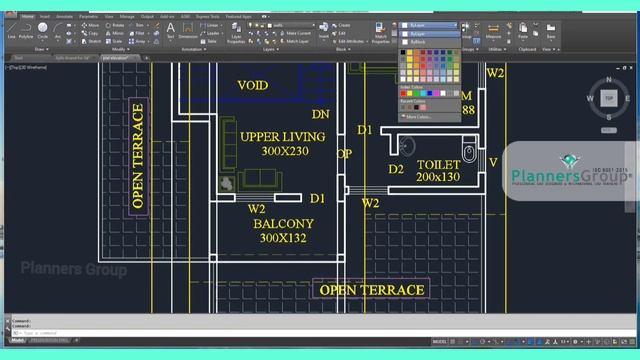 AutoCAD Malayalam Tutorial | Drafting of Flat roof Double storey Elevation смотреть онлайн