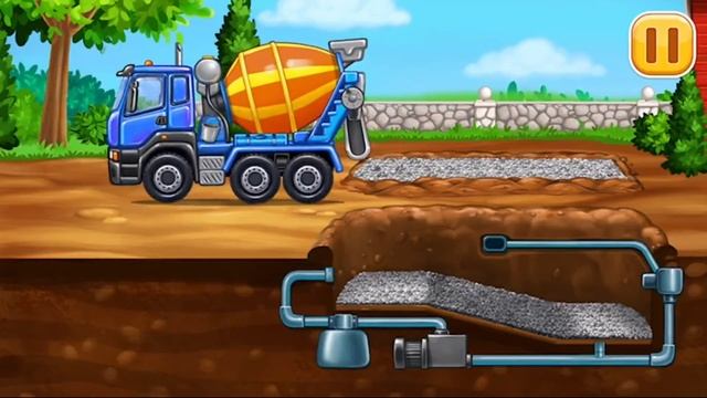 Строительные машинки. часть 23. Бетономешалка. Build a House. | ВСЕ ЧАСТИ | Game For Kids смотреть онлайн