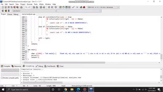 Lexical Analyzer смотреть онлайн