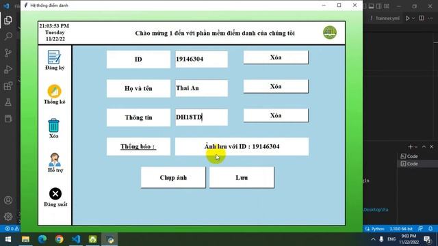 Hệ thống chấm công bằng khuôn mặt смотреть онлайн