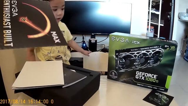 Heaven unboxing EVGA Geforce GTX 1080 Ti FTW3 for Daddy смотреть онлайн