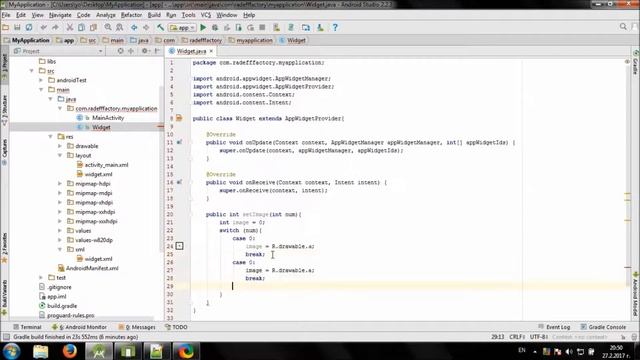 Develop simple Dice Widget in Android Studio смотреть онлайн