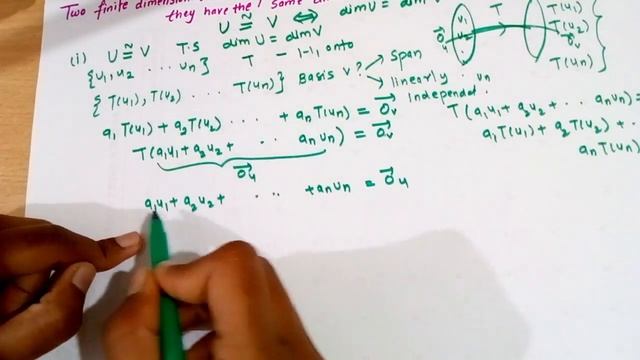 Two vector space are isomorphic iff they have same dimension | isomorphic vector spaces смотреть онлайн