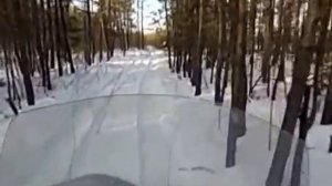 снегоход промысловик маневренность  по лесу