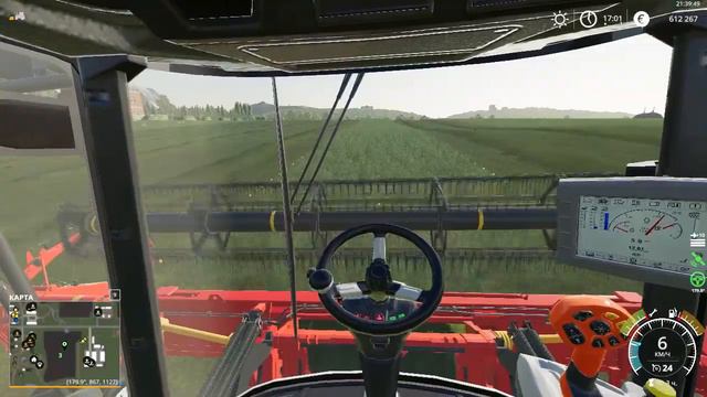 ПОКОС ТРАВЫ НА ROSTSELMASH KSU 1 НА КАРТЕ БАЛДЕЙКИНО! (Farming Simulator 19) смотреть онлайн