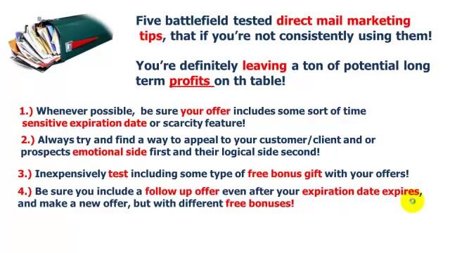 Direct mail marketing: 5 proven tactic to help you!So you consistently earn more, working less! смотреть онлайн