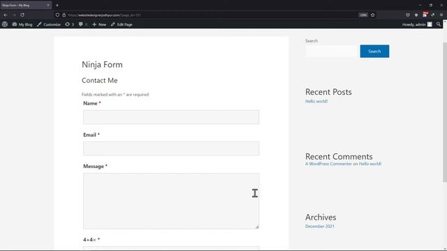 How To Add Ninja Form To Pages In WordPress | WordPress Tutorial смотреть онлайн