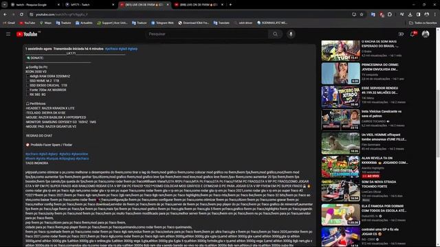 LIVE ON DE FIVEM?GTA RP?REVOADA RJ? смотреть онлайн