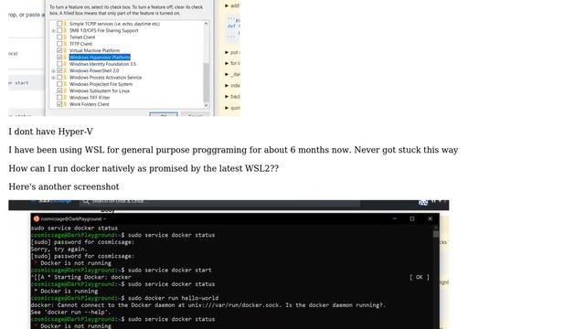 Docker service not starting on new WSL2 смотреть онлайн