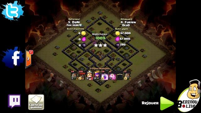 DcaD Vs Fox Iran Partie 1 Clash Of Clans FR смотреть онлайн