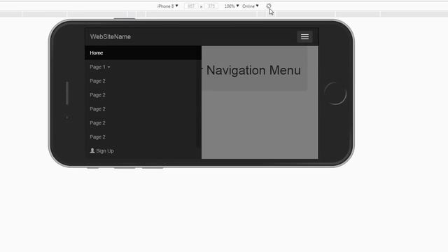 Bootstrap Sidebar Navigation Menu смотреть онлайн