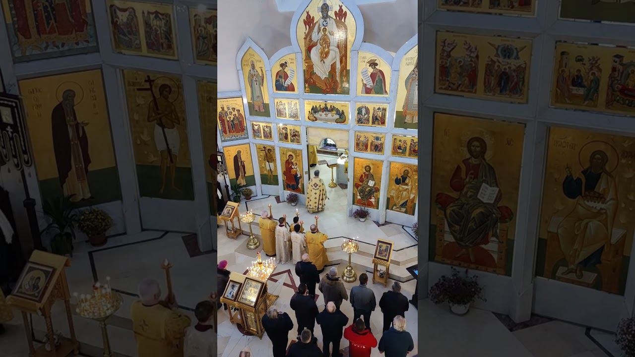 26.11.2023 Фрагмент трансляции Божественной Литургии в Воскресенье. смотреть онлайн