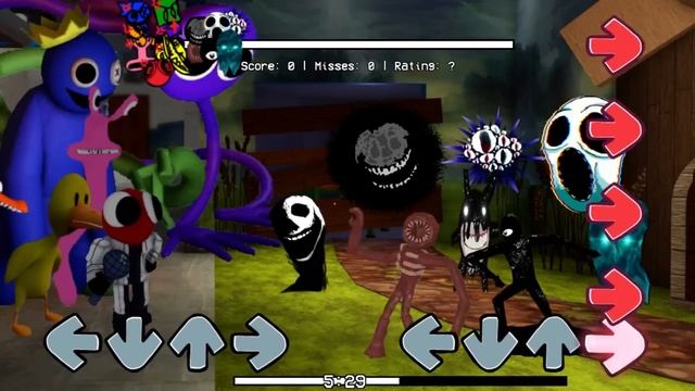 New Rainbow Friends Vs New Doors ALL PHASES ? Friday Night Funkin' (Roblox Doors x Rainbow Friends) смотреть онлайн