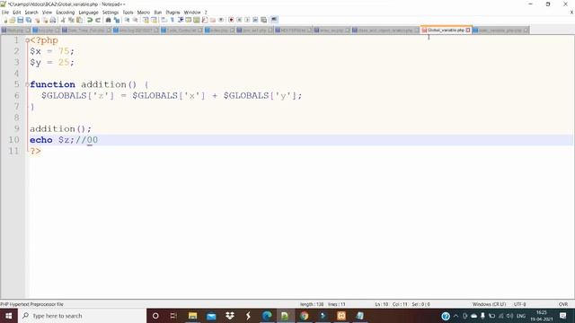 PHP - Static and Global Variable смотреть онлайн