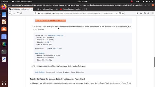 AZ 104 Lab 03c Manage Azure resources by Using Azure PowerShell - Labs from Github Completed смотреть онлайн