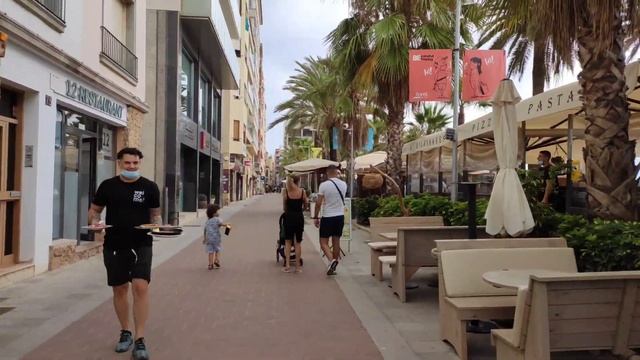 Льорет де мар август 2021, центральный пляж и район Феналс,рестораны,отели и русалки... смотреть онлайн