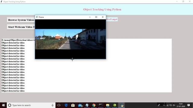 Object Tracking Using Python смотреть онлайн