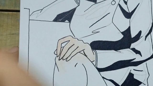 Menggambar MAKI ZEN'IN - JUJUTSU KAISEN смотреть онлайн