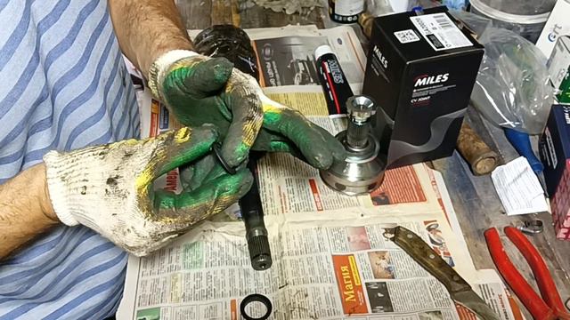 Замена левого наружного шруса