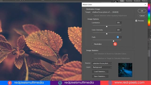 Match Color Photoshop || Changing Images Colors Easily & Quickly - RED PIXELS смотреть онлайн