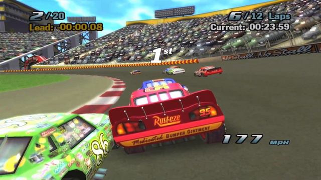 Cars: The Video Game- Palm Mile Speedway Race смотреть онлайн